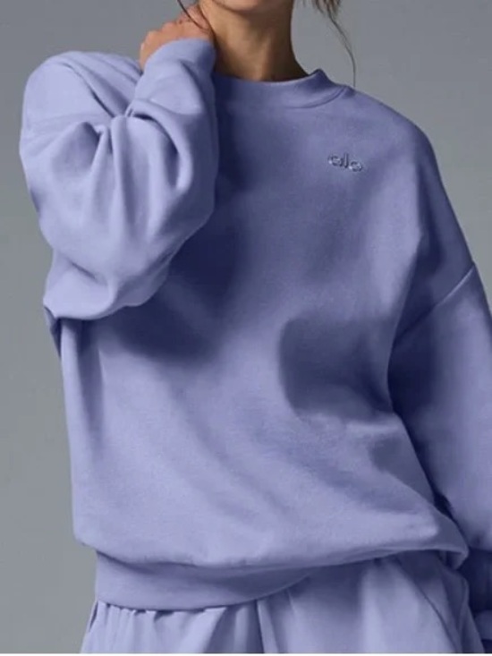 ALO Yoga Sweaters - ALO Yoga Lilac Crewneck Sweatshirt